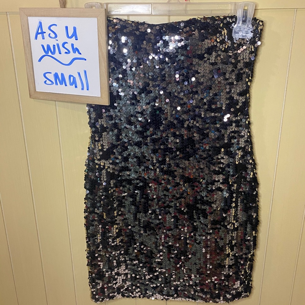 As U Wish Sequin party dress